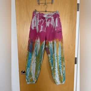 Urban Outfitters Iets Frans Colorful Tie-Dye Joggers size M